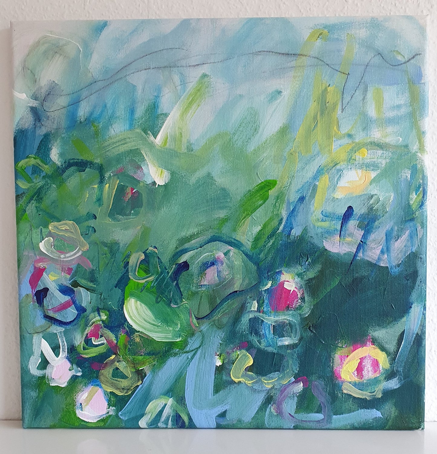 Jutta Widrinsky "DRAUßEN I" 40x40 cm