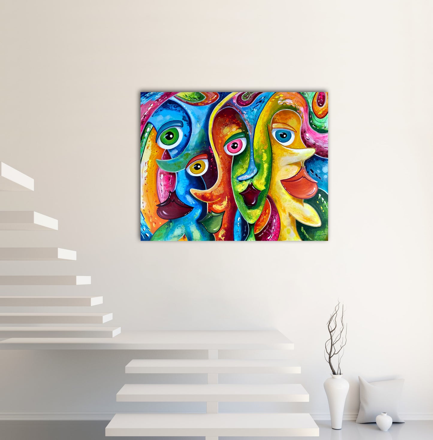 Mike Wagener "COLORFUL BEAUTY" 84,5x104,5 cm