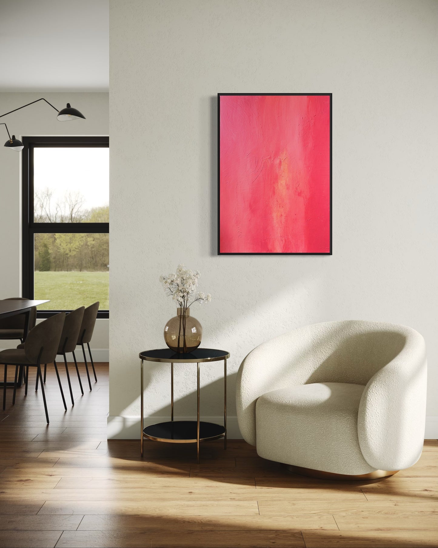 Studio Borowiec "PINK BLUSH" 100x70 cm