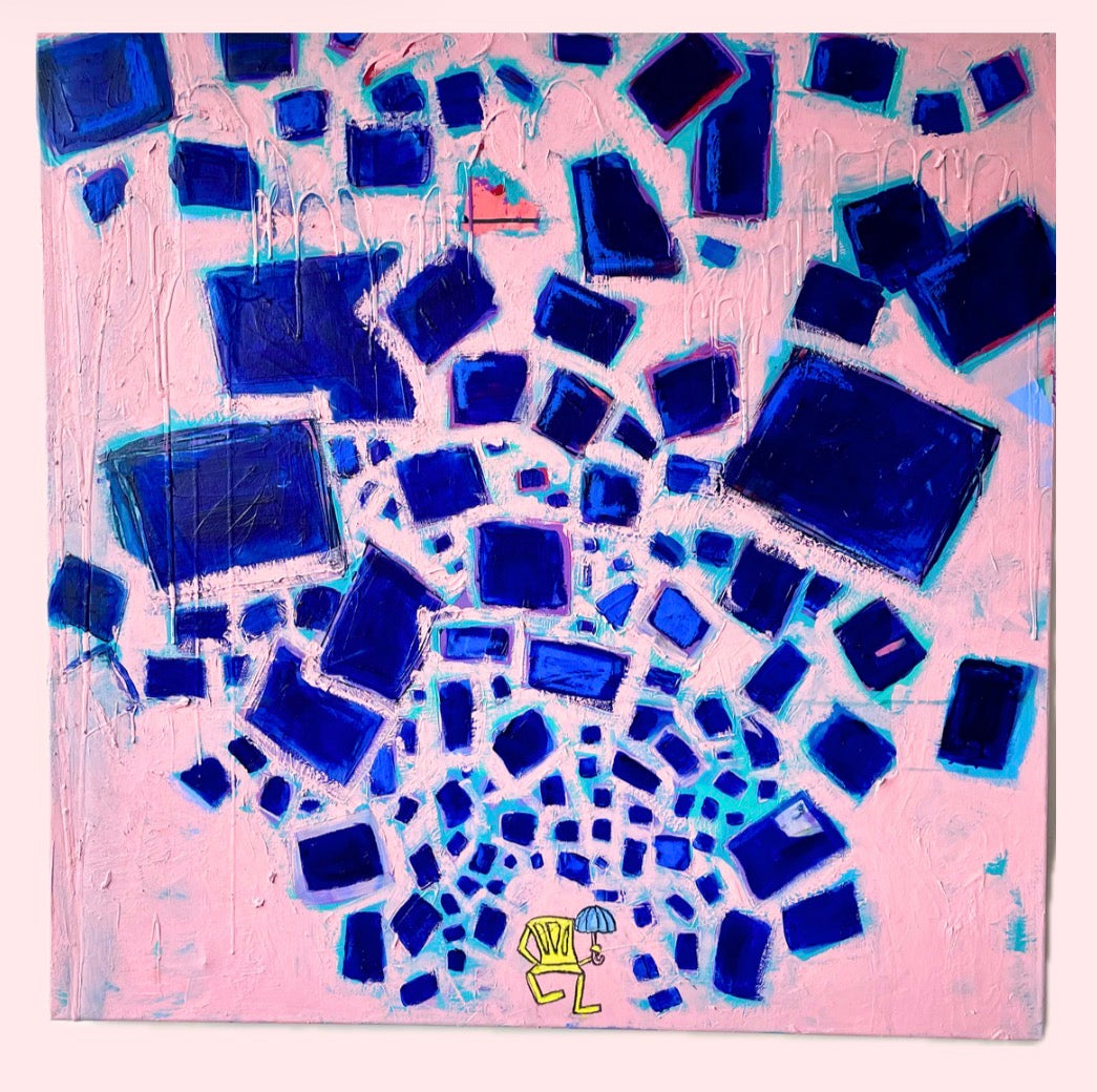 Lisa Pufahl "DEINE PROBLEME" 100x100 cm