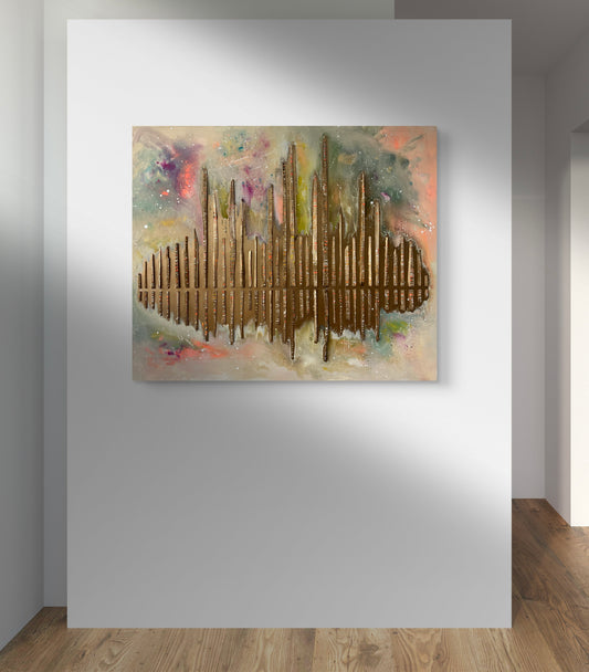 Melanie Lengowski "COLORFUL HORIZONS" 120x100 cm