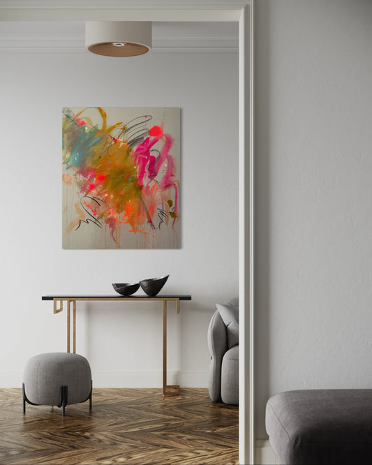 Julia Mann "PINK MOON" 120x100 cm