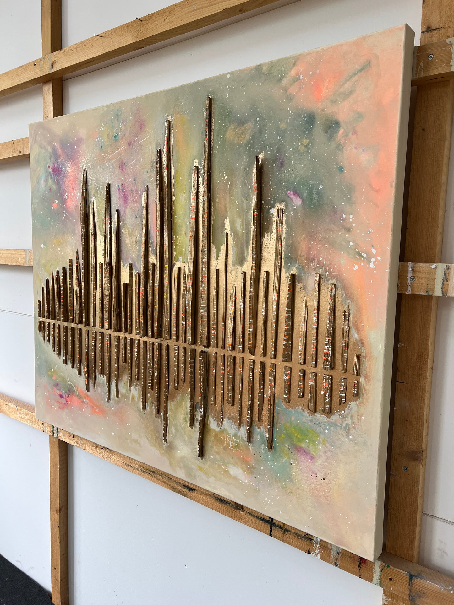 Melanie Lengowski "COLORFUL HORIZONS" 120x100 cm