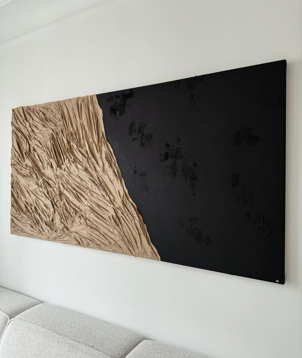 Jessica Eichinger "SAND & BLACK" 200x100 cm