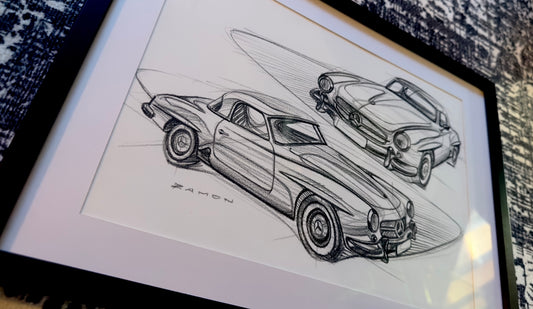 Ramon Bäurle "190SL" 30x40cm