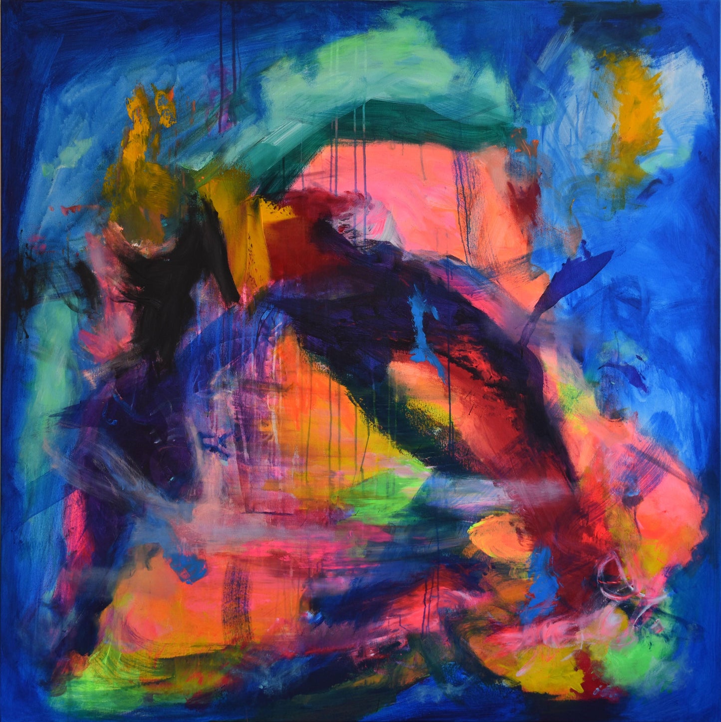 Sebastian Merk "WATER WORLD" 160x160 cm