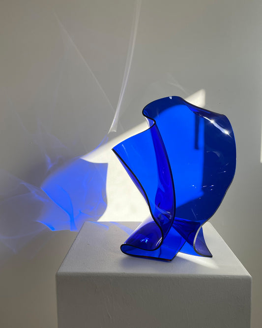 Michele Caspers "PETITE SHAPES" Blue 30x25x21 cm