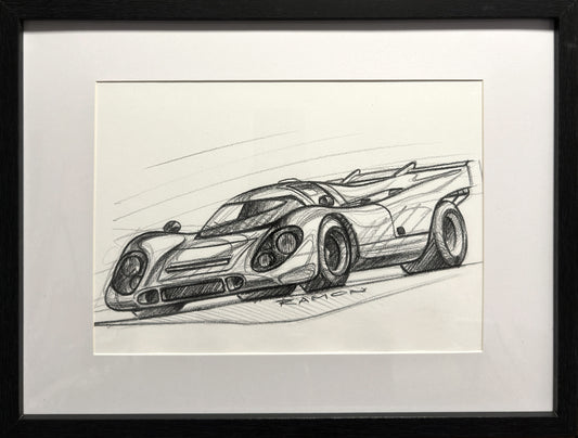 Ramon Bäurle "1970 PORSCHE 917" 30x40cm