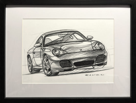 Ramon Bäurle "PORSCHE 996 Carrera 4S" 30x40cm
