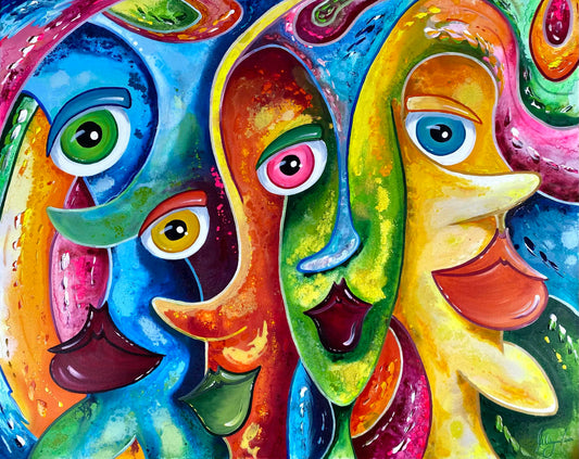 Mike Wagener "COLORFUL BEAUTY" 84,5x104,5 cm