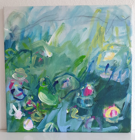 Jutta Widrinsky "DRAUßEN I" 40x40 cm