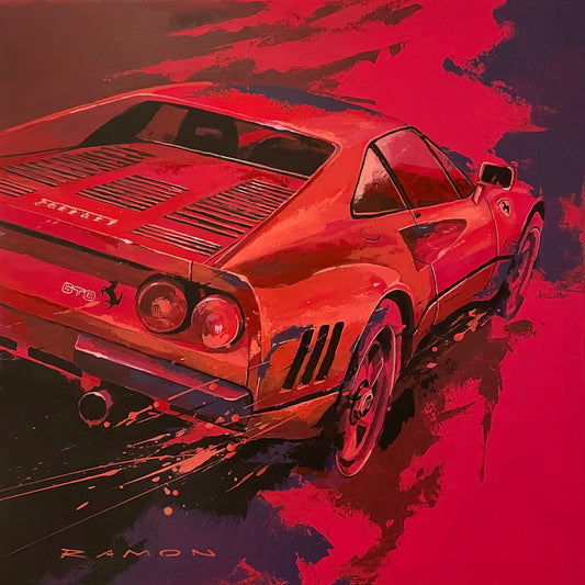 Ramon Bäurle "FERRARI 288 GTO" 60x60cm