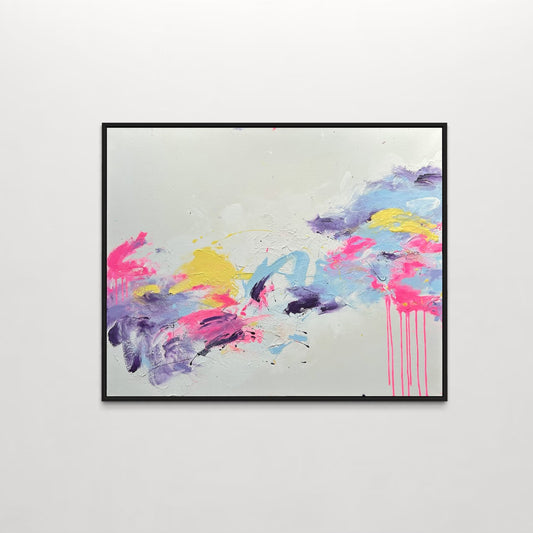 Studio Borowiec "SILENCE TURNS BLUE" 80x100 cm