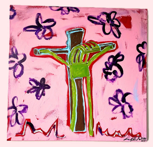 Lisa Pufahl "JESUS" 68x70 cm