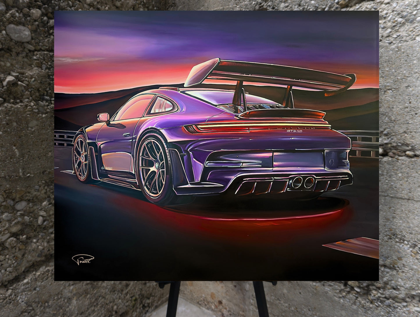 Pascal Göbel "LOS ANGELES SUNSET #3" 120x100 cm