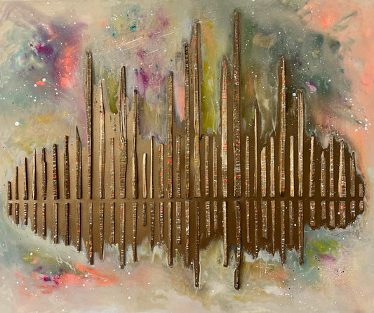 Melanie Lengowski "COLORFUL HORIZONS" 120x100 cm
