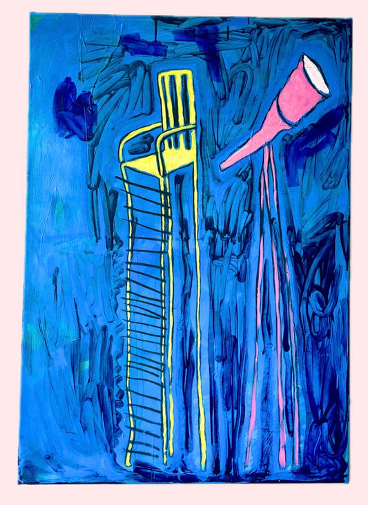 Lisa Pufahl "ICH SEHE KEINEN WALD" 100x70 cm