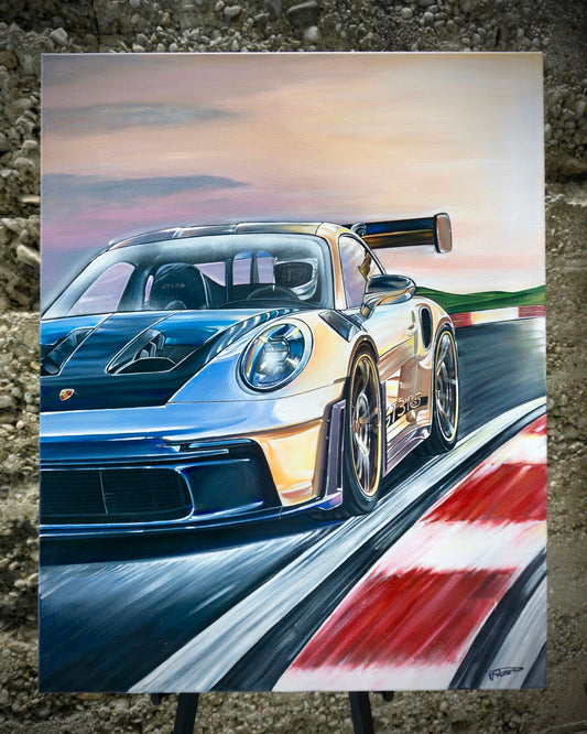 Pascal Göbel "RS ON RACETRACK" 100x80 cm