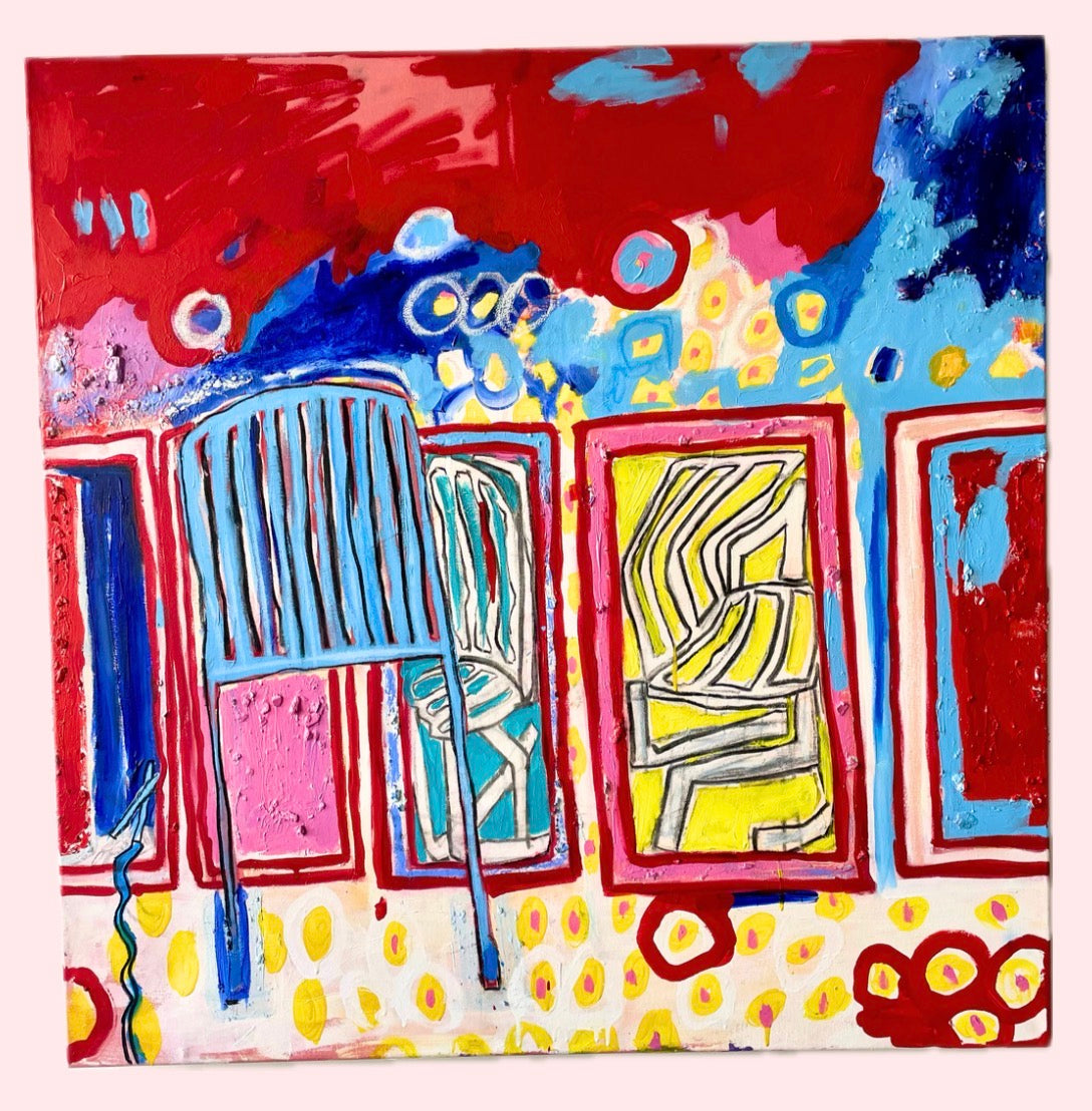 Lisa Pufahl "SCHUBLADEN-PRINZIP" 95x98 cm