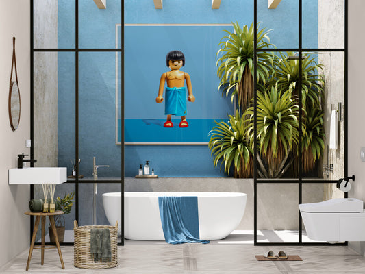 Christian Blanck "PLAY BATHROOM" 90x90 cm