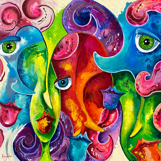Mike Wagener "GLAMOROUS" 74,5x74,5 cm