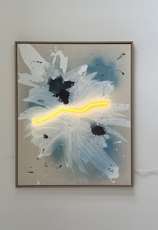 Janika König "Flowery Blue" 100x80 cm