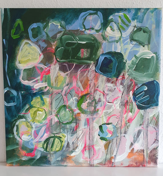 Jutta Widrinsky "DRAUßEN II" 40x40 cm