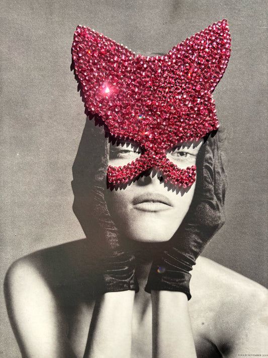 Roya Dee "PINK KITTY" 30x40cm