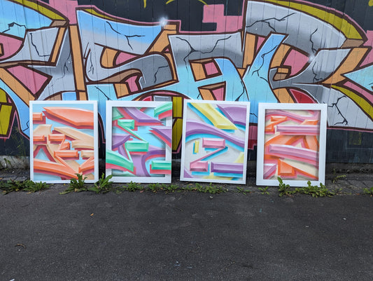 Tesar Set "Pastel Rush" 4x (80x100 cm)