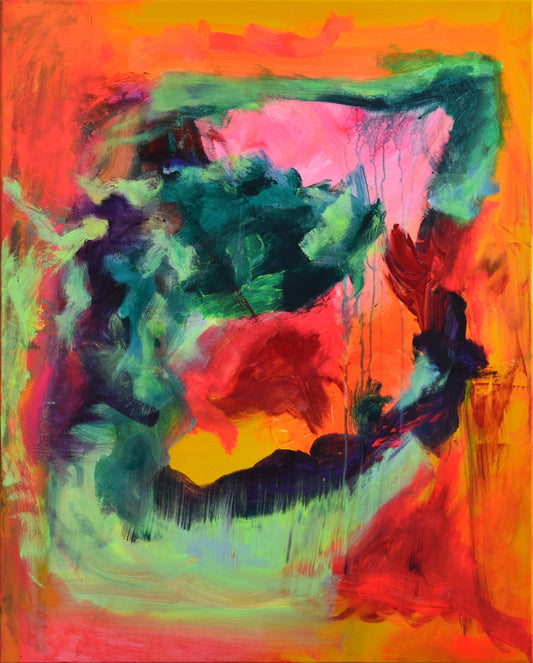 Sebastian Merk "BEHIND SUNRAYS" 100x80 cm