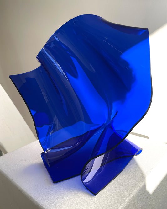 Michele Caspers "PETITE SHAPES" Blue 30x25x21 cm